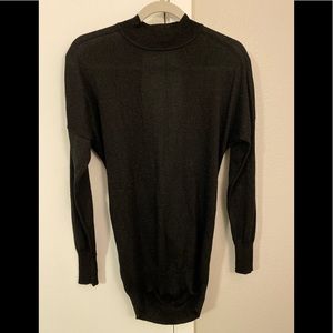 Shimmery Black Backless Tunic
